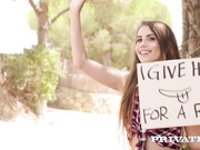 Elle Rose, debuts for Private as a Hot Hitchhiker