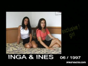 Ines  Inga, Twin Teens in a Casting With Anal Sex Initiation
