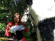 Red Riding Hood fucked outdoors