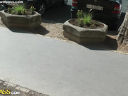 Hardcore fuck video made in public with hot brunette