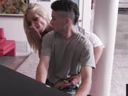 Horny Stepson Gets Step Mom To Fuck Him During His Piano