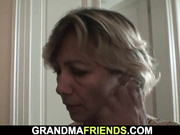 Robbery leads to threesome with hot stepmom and boys