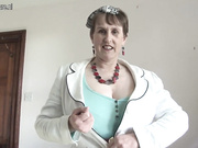 British granny loves to play with her funbox