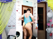 Cheerful Lukerya, as usual, is engaged in erotic cleaning in
