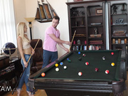 Stepmom Plays With Stepson's Cue Stick