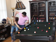 Stepmom Plays With Stepson's Cue Stick