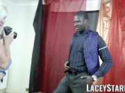 Naughty mature babes double team a BBC