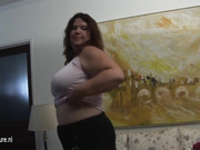Mature BBW Shy loves to play with her toy