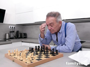 Playing Chess with Grandpa while Granny s under the table