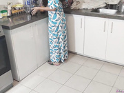 My Beautiful Stepdaughter in Blue Dress Cooking Is My Sex