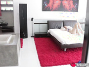 Alexa Grace gives her stepbro a hot blowjob