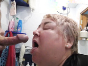 I caught my stepson in the shower and helped him cum