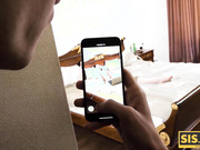 Russian Sweet Butterfly was masturbating when stepbro caught