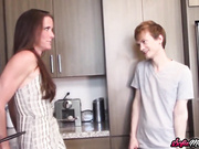 MILF Sofie Marie Caught Fucking Her Hung Young Stepson