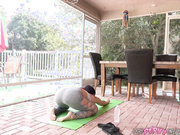 Son Gets Caught Watching Step Mom Stretch For Yoga Class