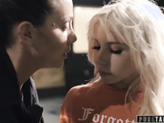 Lesbian Cop Punishes Teen Caught Vandalizing