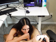 Izzy Green Video Game POV Blowjob OnlyFans Video Leaked (1)