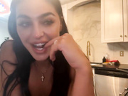 Emily Rinaudo Nude Kitchen OnlyFans Livestream Leaked (1)