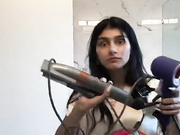 Mia Khalifa Nude Bathroom OnlyFans Livestream Leaked (1)