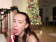 CeCe Rose Xmas Candycane Dildo Blowjob OnlyFans Video Leaked