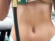 Christina Khalil Bikini Car Wash Tease Onlyfans Video Leaked