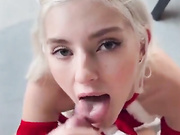 Eva Elfie POV Xmas Dress Blowjob OnlyFans Video Leaked