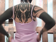 About me shower in the music event outdoor