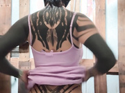 About me shower in the music event outdoor