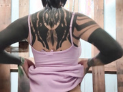 About me shower in the music event outdoor