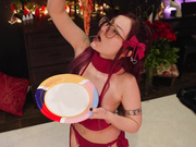 quick lunch break while taking pics! lol