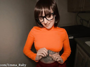 Velma gets you alone & SUCKS your COCK  POV B/G Sloppy BL..