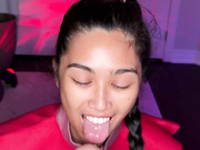 Sucking cock in this cute cosplay!