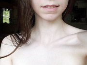 Even if you cover my face, I wanna swallow a little