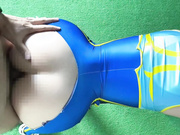 Chun Li is sweating hard at the gym, she's proud of her