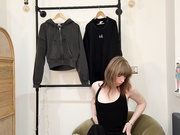 Showing off for you a little more in my pretty black dress