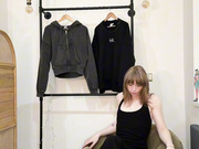 Showing off for you a little more in my pretty black dress