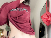 this is a big hoodie. im not wearing anything else. is that