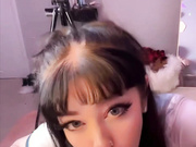 My tight little soccer costume is barely staying on while