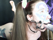 Got machine throatfucked by M Chance and swallowed a bunch