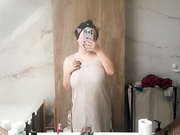 Please ignore my hair towel Ј Enjoy my wet body instead!