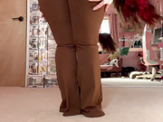 Casual stretching video in my workout clothes