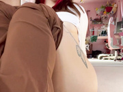 Casual stretching video in my workout clothes