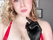 A sweet fan gifted me this latex nurse outfit…