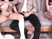 Cock craving stepsister fingers her teen stepdaughter