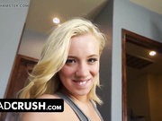 The pretty girl with breasts was fucked by her stepfather in