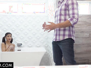 Cock craving stepdad uses Emily’s pussy for fun