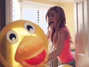 Petite teen Kylie Nicole got banged and facialised in a