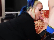 Old Granny Wife get cum inside by Young Guy while her