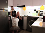 I fucked my friend's mom in the kitchen after his birthday