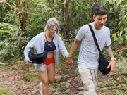 My first time with my stepson at the river